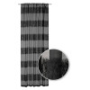 Firana z taśmą WONDERFUL CHIC 140x300 czarna